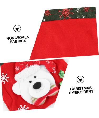 COLLBATH 1pc Christmas Bag Christmas Drawstring Bags Xmas Sacks Drawstring Bags Biscuit Bag 3d Cute - Buy Online on GoSupps.com
