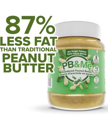 PB&Me Sugar Free Peanut Butter Powder - Powdered Peanut Butter No Sugar for Low Calorie Snacks & Sugar Free Peanut Butter Powder - Powdered Peanut Butter No Sugar for Low Calorie Snacks - Buy Online on GoSupps.com