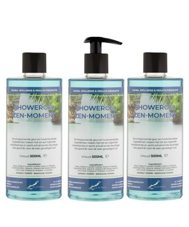 Claudius Shower Gel Zen Moment 500 ml set of 3 pieces with free pump Showergel