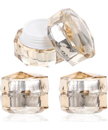 FRCOLOR Crystal Cream Jar 3 Pieces Empty Refillable Cosmetic Jars Makeup Jars Face Cream Jars Travel Lotion Containers (15G) - Buy Online on GoSupps.com