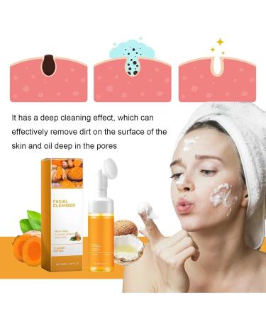 Turmeric Foaming Facial Cleanser | Deep Cleaning & Moisturizing Face Wash for All Skin Types - Buy Online on GoSupps.com