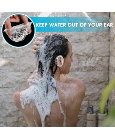 1000 Pcs Disposable Ear Covers for Shower - Waterproof Ear Protectors for Hair Dye & Bathing - Buy Online on GoSupps.com