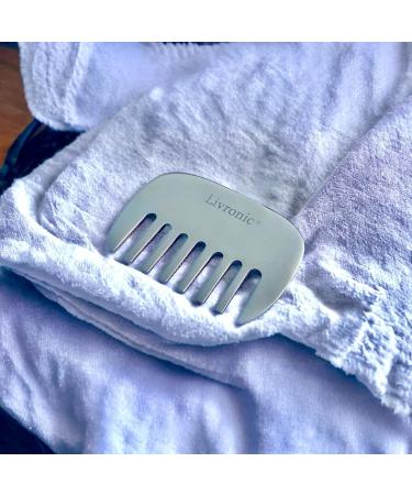 Livronic Bronze Kansa Gua SHA Massage Tool - Travel Size for Muscle Pain Relief & Myofascial Release | 2-in-1 Kansa Kamm & Tendons Massage - Buy Online on GoSupps.com