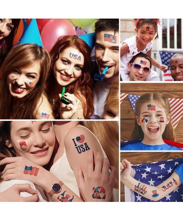 4th of July Temporary Tattoos for Kids & Adults - Patriotic Party Supplies & Decorations - Buy Online on GoSupps.com