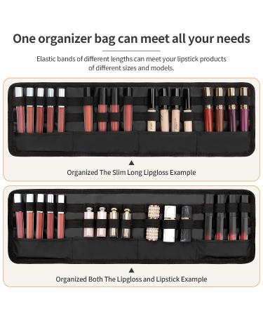 CUBETASTIC Lipstick Organizer - 20 Slot Portable Travel Holder for Liquid Lipstick - Black 1pcs - Buy Online on GoSupps.com