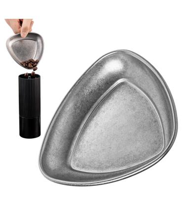 Mimoqk Ceramic Coffee Dosing Cup Glass Coffee Dosing Funnel Aluminum Coffee Tray Cup Narrow Mouth Coffee Dosing Cups for Easy Pouring and Ideal for Perfectly Portioning Coffee Beans for Fresh Brew