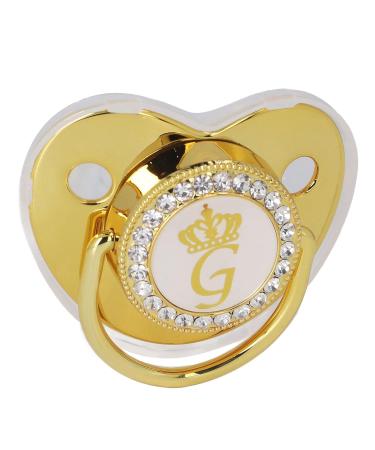 Buy Gold Letter Pacifier | Exquisite Portable Silicone Infant Pacifier for Home & Travel - Buy Online on GoSupps.com
