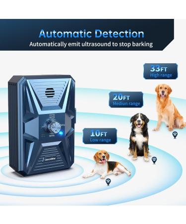Bubbacare Antibell Ultrasound Dog Trainer | 3-Step Rechargeable & Waterproof Anti-Bark Device for Large & Small Dogs - 33ft Range - Blue#106 - Buy Online on GoSupps.com