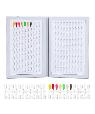 NMKL38 Nail Display Chart - 180 Colors Nail Gel Polish Organizer with 240 False Nail Tips | Salon Supplies & Painting Practice Book (Marble - Buy Online on GoSupps.com