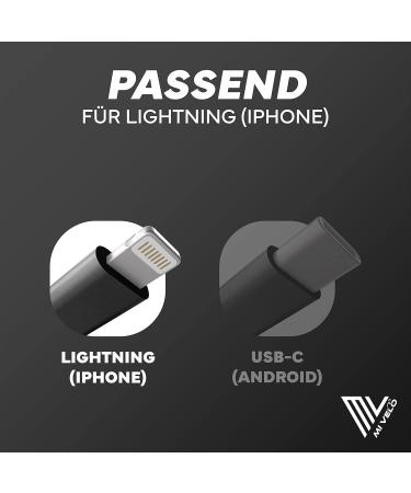 Mivelo E-Bike Charging Cable for Bosch Intuvia & Nyon 35 cm OTG USB-C Micro USB Apple Lightning Compatible Essential E-Bike Accessories - Buy Online on GoSupps.com