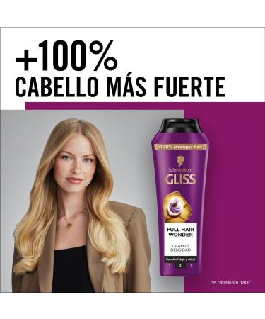  Syoss Gliss Full Hair Wonder Strengthening and Volumising Shampoo for Fine and Weak Hair Restorative Formula 250ml - Buy Online on GoSupps.com
