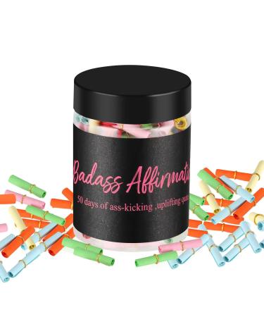 53 Badass Affirmations for Women - Positive Affirmation Jar for Women Women Self Care Kit Positive & Daily Affirmations Inspirational Affirmation Journal Words of Affirmation Gifts for Women