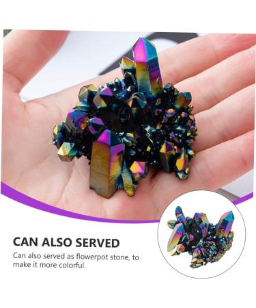 COHEALI 6 Pcs Colorful Crystal Clusters Fish Tank Decorations Meditation Crystals and Stones Crystal Gems Colorfulx3pcs 3X3CMx3pcs - Buy Online on GoSupps.com