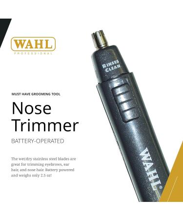 Wahl Professional Nose Trimmer - Battery-Operated Lightweight Wet/Dry Use Stainless Steel Blades - Best for Grooming - Buy Online on GoSupps.com