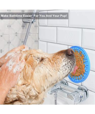 Bangp Dog Lick Mat 2 Pack Dog Slow Feeders for Boredom & Anxiety Reduction Dog Lick Pad with Suction Cups Snuffle Mat for Dogs Dog Puzzle Toys Dog Calming Mat for Bathing Grooming and Nail Trimming Blue&red - Buy Online on GoSupps.com