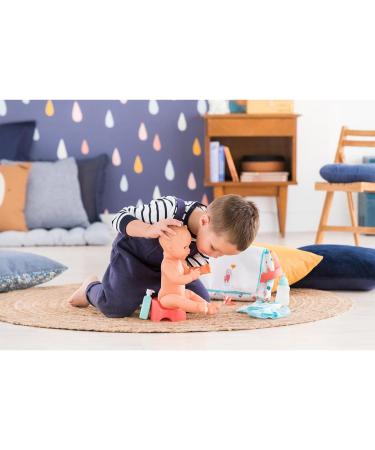 Corolle Mon Grand Poupon Wrap Pocket - 7 Piece Diaper Bag Set for 36-42cm Dolls | Includes Diaper Cream Potty Bottle & Bibs | Perfect for Kids 2+ - Buy Online on GoSupps.com