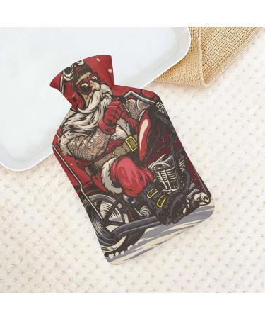 Hot Water Bottle with Lid - Merry Christmas Rubber Hot Water Bag for Pain Relief Cramps & Foot Warmer | Hot & Cold Therapy Shipping Worldwide - Buy Online on GoSupps.com