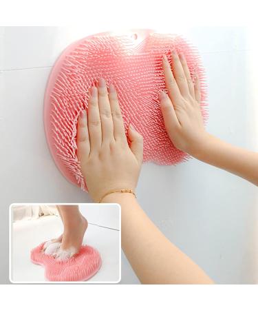 Mecctuck Foot Massage Device & Back Scrubber - Non-Slip Silicone Pad for Relaxation | Soothing Green Foot Washing Mat & Shower Brush - Buy Online on GoSupps.com