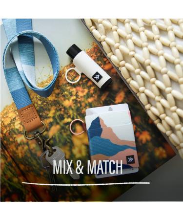 Cute Off White Lip Balm Holder Keychain for Men & Women | Elastic Sleeve by Thread Wallets - Buy Online on GoSupps.com
