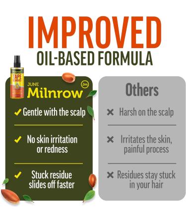 Tape Hair Extensions Remover by June Milnrow | Removes Tape Instantly - Enriched With Argan Oil for Added Moisture - Fast-Acting Formula - Gentle on Skin - Buy Online on GoSupps.com