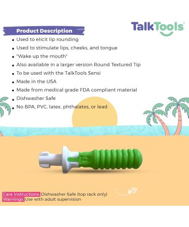 TalkTools Sensi Round Textured Tip (Green) - Buy Online on GoSupps.com