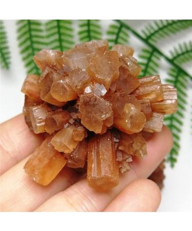 Natural Crystal Rough Natural Crystal Rough 1pc Natural Rare Red Aragonite Quartz Crystal Cluster Ornaments Rough Stone Cluster Specimen Home Decor (Color : As Shown Size : 60-70g) 60-70g As Shown