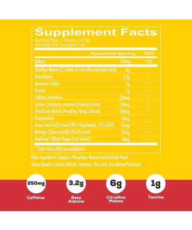 Redcon1 Total War Pre Workout 30 Servings - Boost Energy & Endurance, Focus, Beta-Alanine, 350mg Caffeine, Citrulline Malate, Nitric Oxide Booster - Keto Friendly - Tigers Blood Flavor - 2-Pack - Buy Online on GoSupps.com