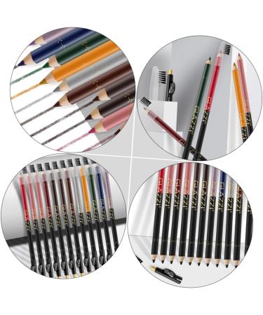 AUTSUPPL 12pcs Lip Liner Eyeliner Eyebrow Makeup Waterproof Eye Liner Pencil Makeup Lip Liner Lip Pencil Wood - Buy Online on GoSupps.com