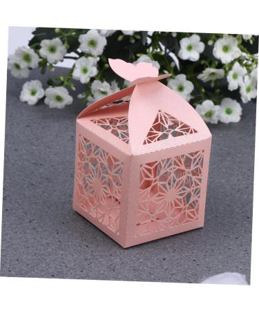 50pcs Boxes Hollow Out Bridegroom Set 1 count (Pack of 1) Pink - Buy Online on GoSupps.com