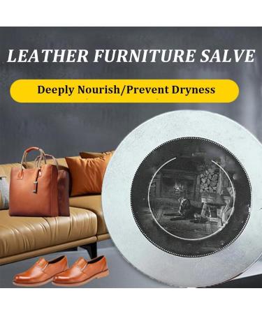 Wise Owl Furniture Salve for Leather Leather Furniture Salve Long-Lasting Hydration Prevent Dryness and Cracking Leather Conditioner with Boar Bristle Brush (1Pcs) - Buy Online on GoSupps.com