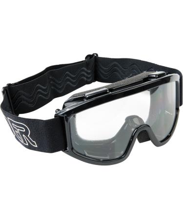 Raider 26-010 Black Frame/Clear Single Lens Impact-Resistant Youth MX Off-Road Goggles
