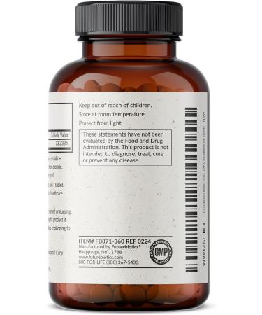 Futurebiotics Biotin 10 000 MCG High Potency Tablets Supports Healthy Hair Skin & Nails & Energy Production Non-GMO 360 Vegetarian Tablets 360 Count (Pack of 1) - Buy Online on GoSupps.com