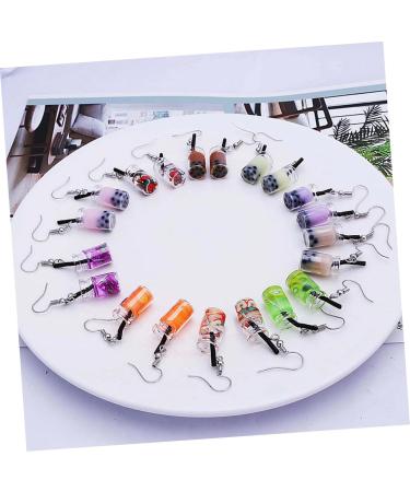 1 Pair Funny Earbob Earrings Earings for Women Ear Hook Jewelry Ear Dangle South Cute Girl 4.5X0.8cm Purple - Buy Online on GoSupps.com
