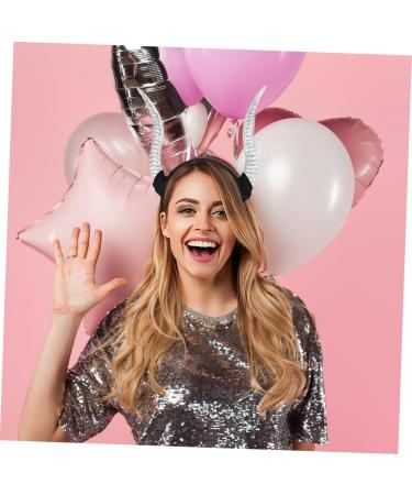 LIFKOME Croissant Headband Sheep Horn Headband Halloween Headbands Halloween Hair Hoop Costume Headband Halloween Hair Accessories 27X23.5CM Silver - Buy Online on GoSupps.com