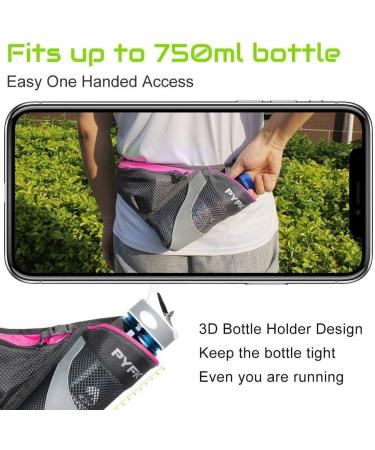 YFK Running Belt Hydration Waist Pack with Water Bottle Holder - Reflective Rose | Men Women Waist Pouch Fanny Bag - Buy Online on GoSupps.com