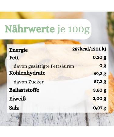  1001 Frucht 1001 Frucht Natural Dried Pineapple Rings 500g Exotic Dried Fruits Unsweetened Dried Fruits Unblunt Cereal Cereal & More No Additives Premium Quality Dehydrated Fruit Snacks - Buy Online on GoSupps.com