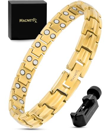 Magnetrx Ultrastarkes Titan Magnetic Band for Women - Magnet Arm Bands for Women - Magnetic Titan Arm Band Langing with size determination tools women's bracelets (gold) - Buy Online on GoSupps.com
