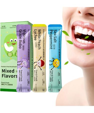  Zyntora Mouthwash in Individual Sachets - 15 Pieces Refreshing Mouthwash - Long-Lasting Freshness Fruity Flavour For Daily Use In Room And Hotel For Adults - Buy Online on GoSupps.com