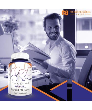Nootropics Depot Synapsa Bacopa Monnieri Capsules | 320mg | 60 Count | Whole Plant Extract | Ayurveda Supplement | Adaptogen Herb | to Enhance Learning Memory & Mental Performance 60 Count (Pack of 1) - Buy Online on GoSupps.com