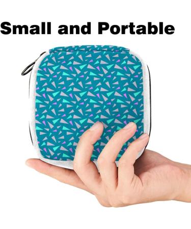 GIAPB Sanitary Napkin Storage Bag | Period Tampon Makeup Pad Pouch | Blue Pink Purple Triangle Color2062 - Buy Online on GoSupps.com
