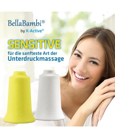 BellaBambi Cupping Cup by K-Active SENSITIVE | Negative Pressure Massage | Yellow | 3.5 cm | International Shipping Available - Buy Online on GoSupps.com