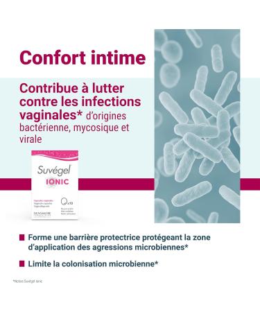 Densmore - Suvegel Ionic - Prevention and Treatment of Vaginal Infections (Herpes Vaginal Mycosis) - TIAB Hyaluronic Acid Aloe Vera - 10 capsules - 10 day cure - Made in Europe - Buy Online on GoSupps.com