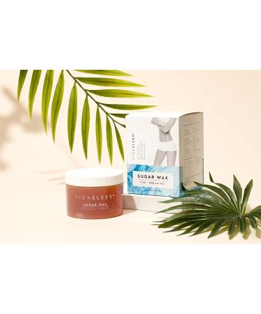 VidaSleek Sugar Wax Hair Remover - Sensitive Skin Gentle Formula - 100% Natural - 10 Oz - Buy Online on GoSupps.com