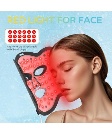 Near-Infrared Light for Face Portable LED Face Light with Power Bank Red Light Lamp with Timing Function at Home Dark Black - Buy Online on GoSupps.com