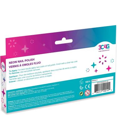 Three Cheers for Girls Neon Nail Polish Set - 5 Quick Dry Non-Toxic Colors for Kids 8 - Buy Online on GoSupps.com