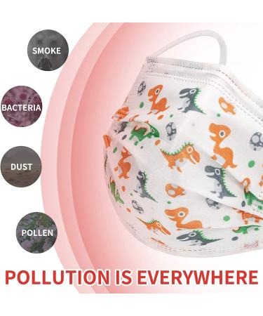 50PCS Kids Disposable Face Masks with Pattern - 3-Layer Breathable Safety Masks - Adjustable Earloop Design - Anti Dust Protection - Colored (Pack of 1, 50 Count) - Buy Online on GoSupps.com