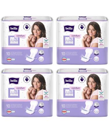 bella Mamma comfort postpartum pads pack of 4 (4 x 10 pieces)
