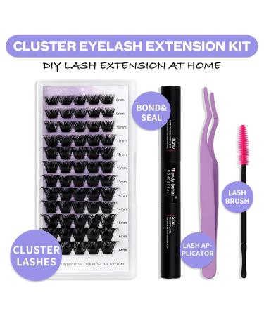 Premium Eyelash Extension Set - Cluster Lashes for DIY Lash Application | Long-lasting Lash Bond & Hold - Buy Online on GoSupps.com