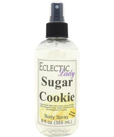 Sugar Cookie Body Spray (Double Strength) 8 ounces Body Mist for Women with Clean Light & Gentle Fragrance Long Lasting Perfume with Comforting Scent for Men & Women Cologne with Soft Subtle 8 Fluid Ounces (Double Strength)