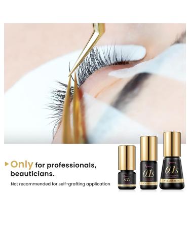 Volume Plus Eyelash Black Glue 0.1 Second Fast Drying for Individual Lash Extensions (5ml) - Buy Online on GoSupps.com